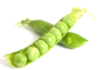 fresh peas in pod