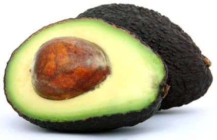 fresh cut avocado