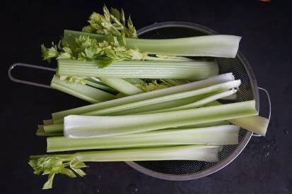 celery stalks and leaves