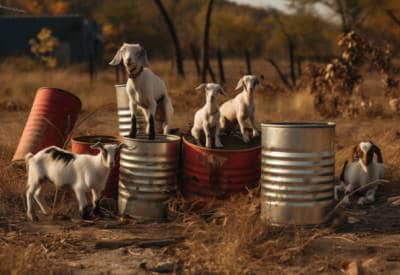 can goats eat cans